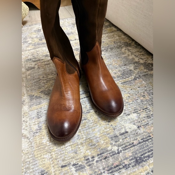 NEW Roan by Bed Stu Natty tall Brown Leather suede Knee-High riding Boots - Picture 4 of 14